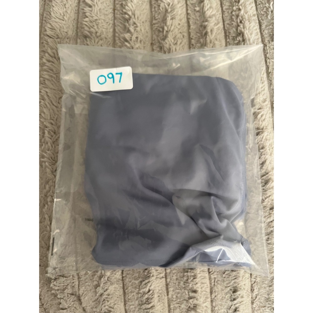 Blogilates Ruffle Strap Sports Bra Periwinkle Blue Large Recycled Activewear - Picture 4 of 4